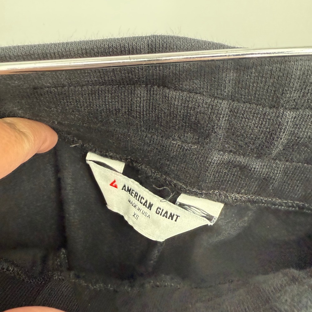 American Giant Black Joggers Sweatpants Casual Comfort Made in USA XS - Picture 6 of 9